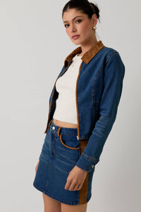 Lola Denim Zip Up Jacket