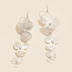 Floral Filigree Drop Earrings