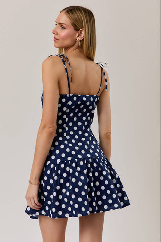 Ruby Polka Dot Mini Dress