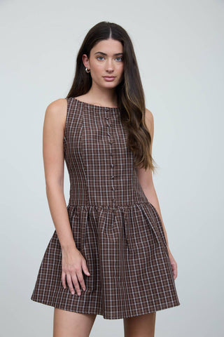Tessa Plaid Mini Dress