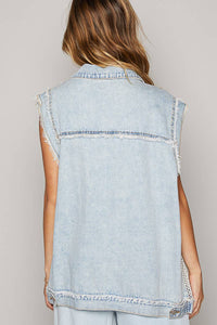 POL Oversized Denim Vest