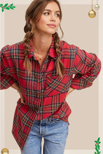 Deck The Hall Plaid Top