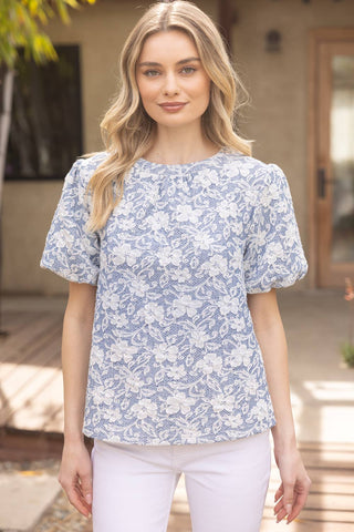 Savannah Bubble Sleeve Top