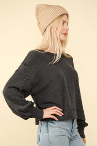 Audrey Comfy Knit Top in Cedarwood