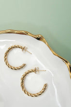 Twist Rope Hoop Earrings