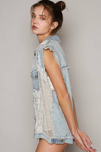 POL Oversized Denim Vest