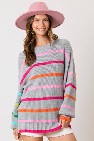 Selma Stripe Oversized Sweater