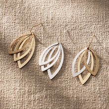 Elegant Layered Leaf Earrings
