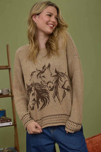 Adela Horse Knit Sweater
