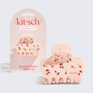 Medium Cloud Clip - Cherry Print