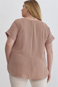 Zoey Top in Taupe