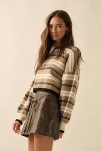 Ellie Dolman Sleeve Knit Sweater
