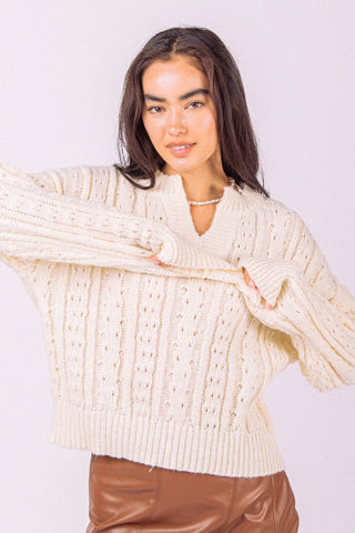 Cozy Knit Sweater Top