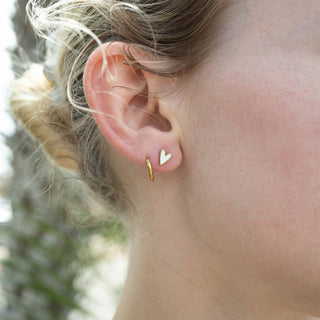 Demi Heart 18K Stud