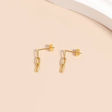 Gold Paperclip Earrings