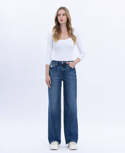 Clare 90'S Super High Rise Wide Leg Jeans