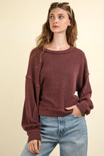 Audrey Comfy Knit Top in Cedarwood