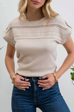 Olivia Lace Top in Ivory