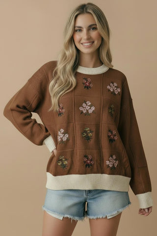 Dorothy Embroidery Sweater Knit