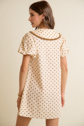 Dahlia Polka Dot Mini Dress