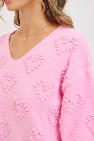 Soft Knit Valentine Heart Sweater