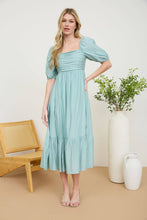 Dahlia Midi Dress in Mint