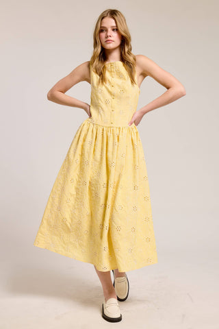 Sadie Eyelet Midi Dress