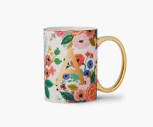 Garden Party Porcelain Monogram Mug