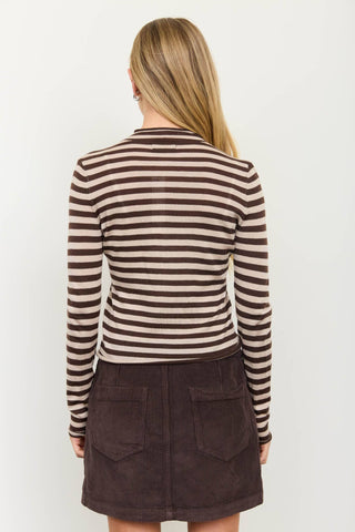 Cora Mock Neck Knit Cardigan