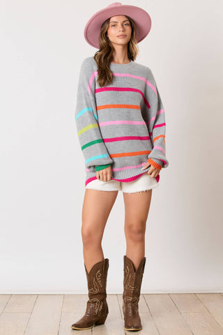 Selma Stripe Oversized Sweater