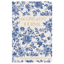 Blue Delft One Line A Day Fabric Journal