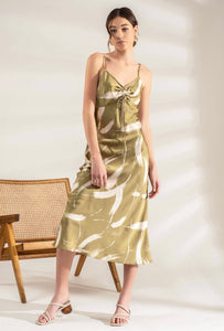 Liliana Midi Dress in Olive