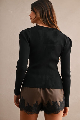 Sutton Knit Cardigan Top