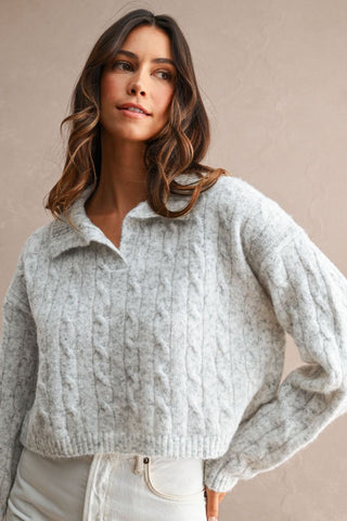 Harlow Wool Blend Cropped Sweater