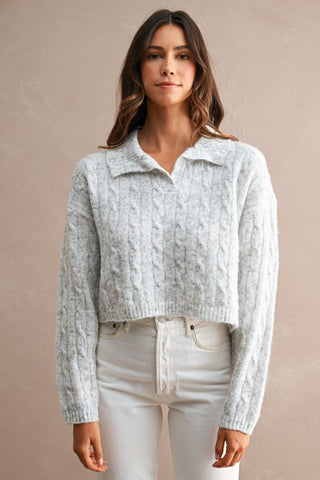 Harlow Wool Blend Cropped Sweater