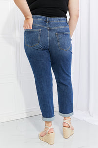 Selma Distressed Cropped Jeans with Pockets