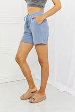 Too Good Ribbed Shorts in Misty Blue