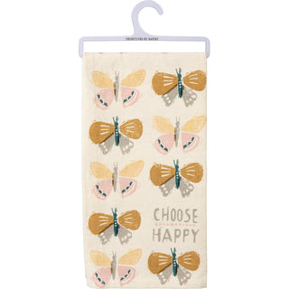 Choose Happy Kitchen Towel