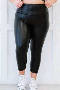 Out of Time Vegan Leather Leggings