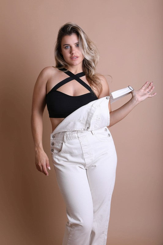 Cross Front Bralette in White – Shop Olive and Rose