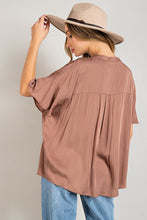 Alex Pleated Blouse in Coco