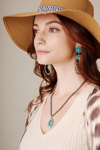 The Audra Necklace in Turquoise