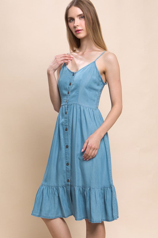Cami Midi Button Down Dress