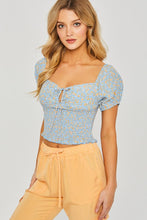 Mia Smocked Crop Top