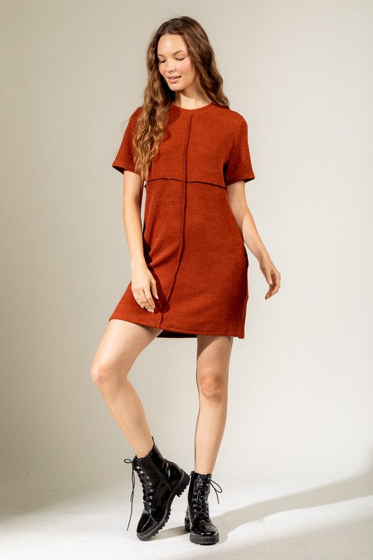 Demi Mini Dress in Rust – Shop Olive and Rose