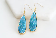 Azure Quartz Drop Earrings by KA