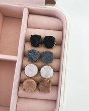 Eden Stormy Quartz Stud Earrings