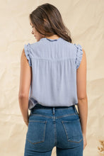 Ruched Sleeveless Woven Top