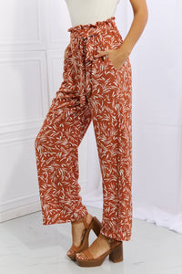 Right Angle Pants in Red Orange