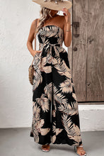Paula Strapless Wide Leg Jumpsuit with Pockets